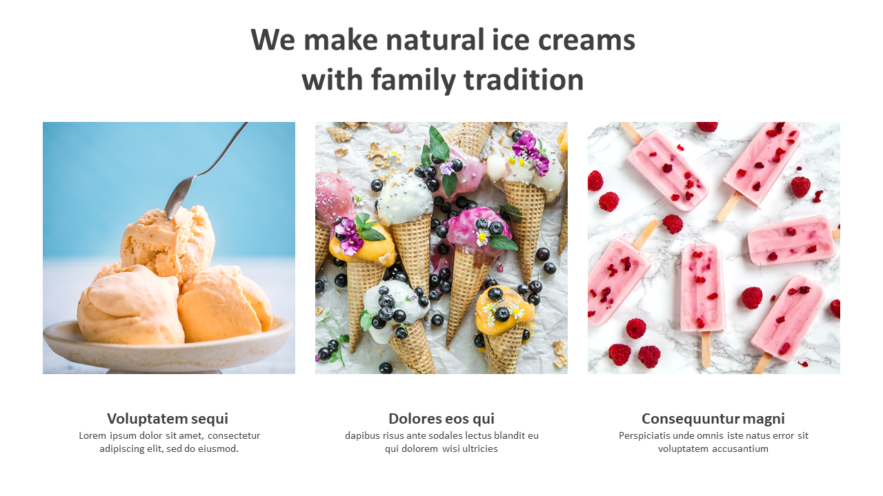Natural Ice Creams Presentation PPT